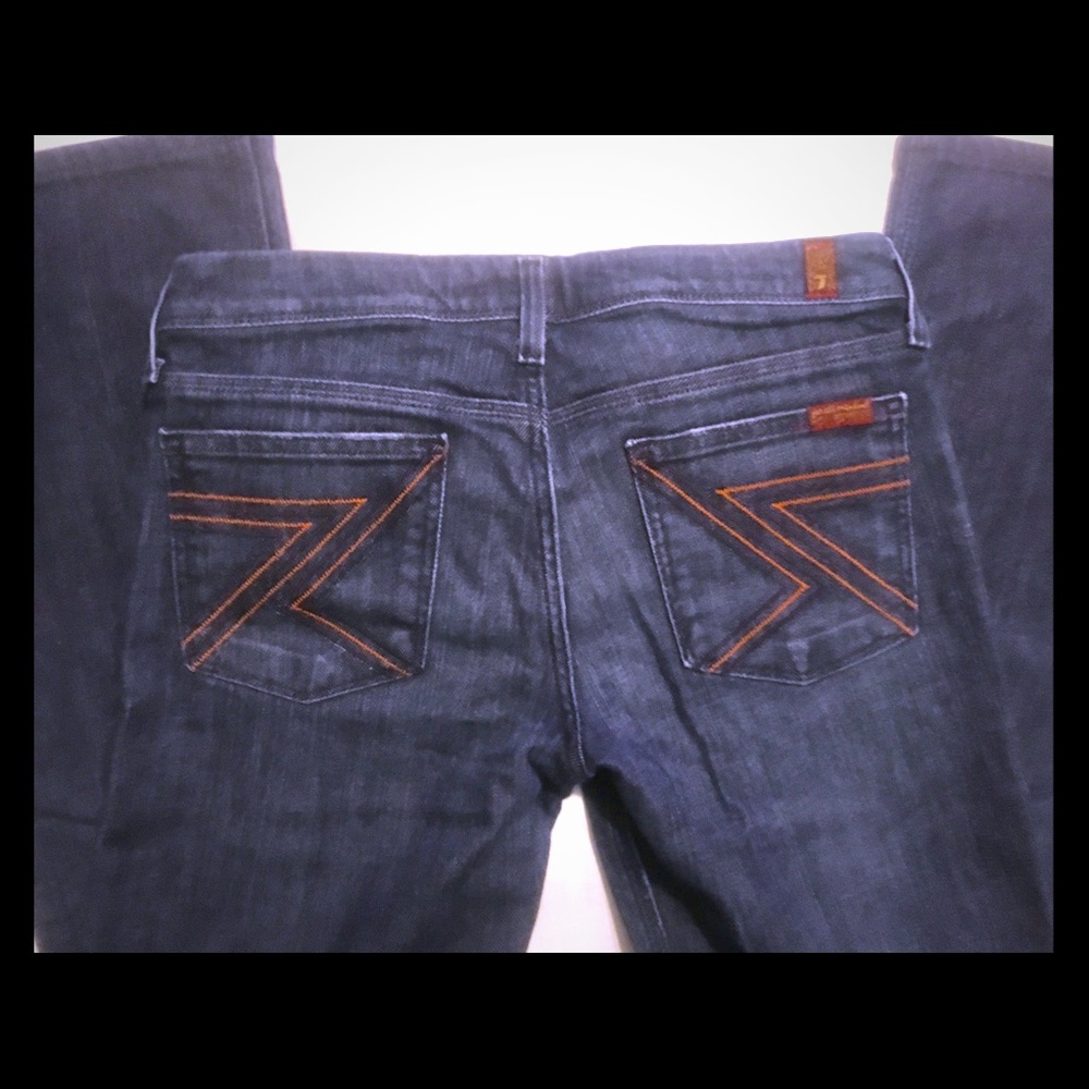 7 for ALL MANKIND Flynt Dark Rinse Jean Size 29